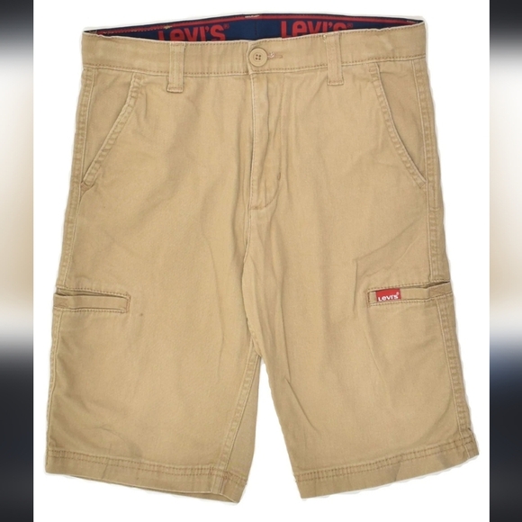 LEVI'S Cargo Khaki Shorts Size 12 - Picture 1 of 5